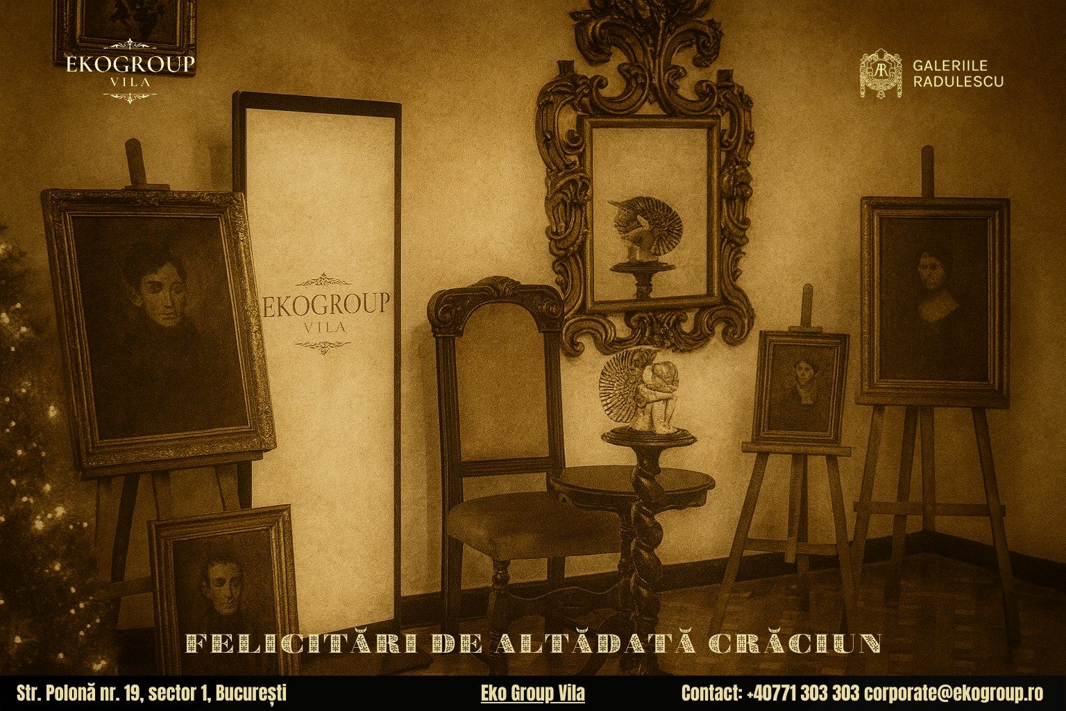 Urări de Crăciun cu parfum interbelic în inima evenimentului Crăciunul anilor ’30 găzduit de Eko Group Vila